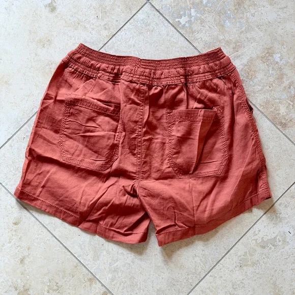 MARKET & SPRUCE | Jolene Mid-Rise Pull-On Short in Burnt Orange, Size Small - Picture 5 of 6
